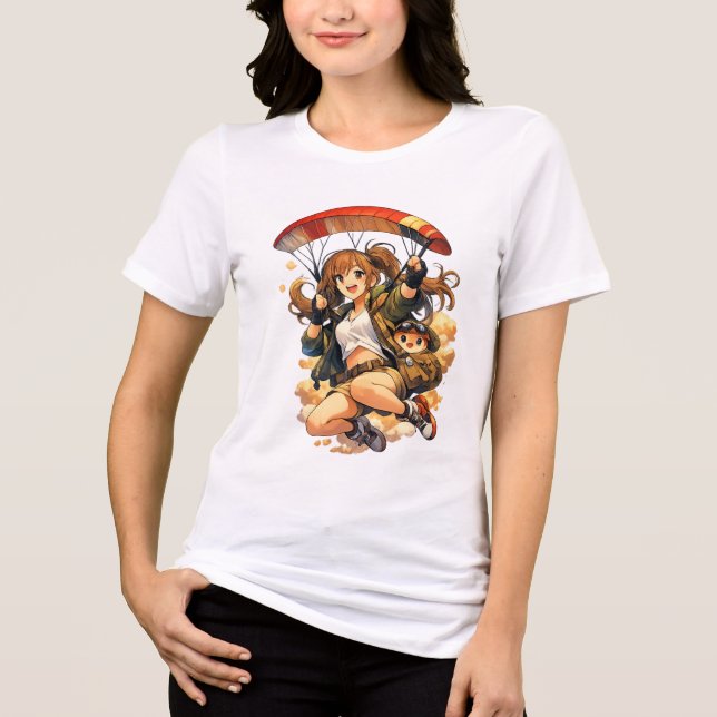 Skybound Duo Paraglider Tri-Blend Shirt (Front)