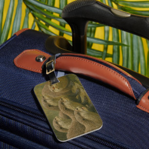 Skybound Grace – Lioness on the Ledge Luggage Tag