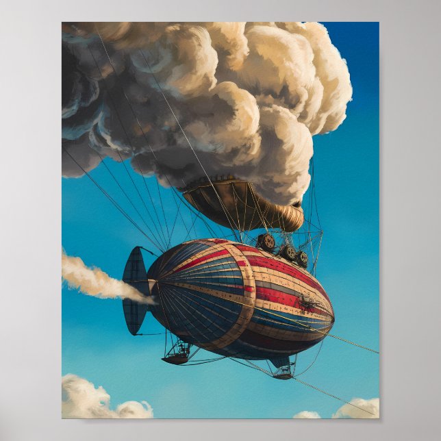 Skybound Steampunk Voyager Poster (Front)
