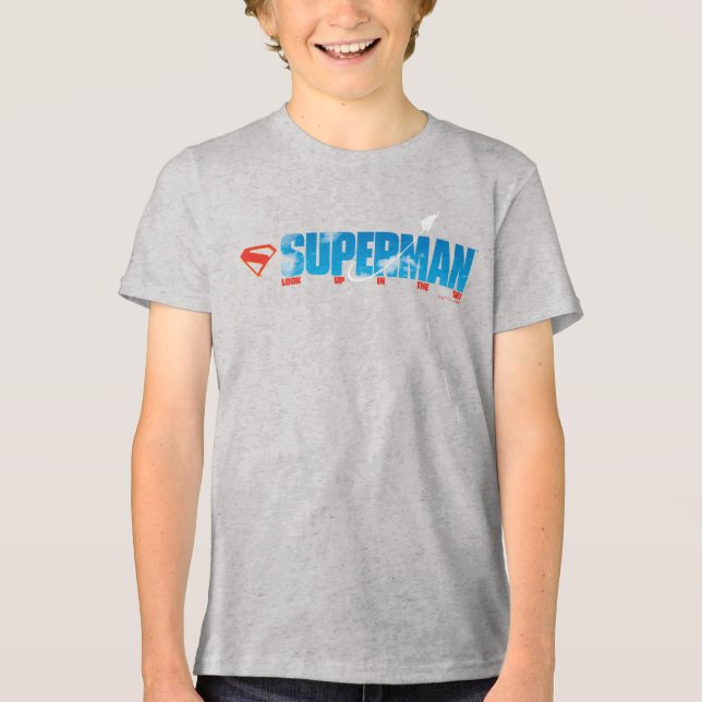 Skybound Superman Silhouette Tri-Blend Shirt (Front)