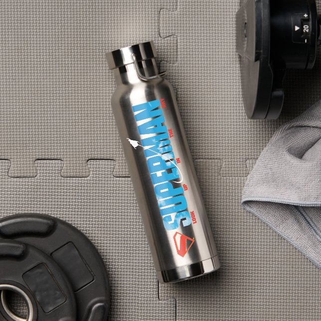 Skybound Superman Silhouette Water Bottle (Gym)