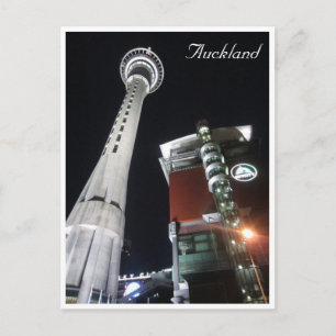 skycity tower auckland postcard
