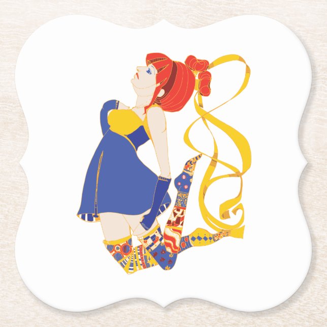 Skydancer  paper coaster (Front)