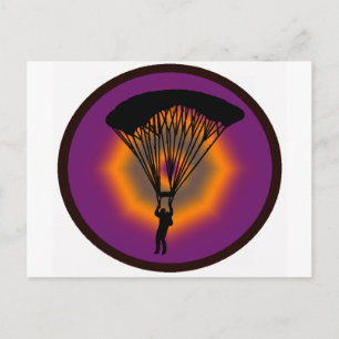 SKYDIVE PURPLE SKIES POSTCARD