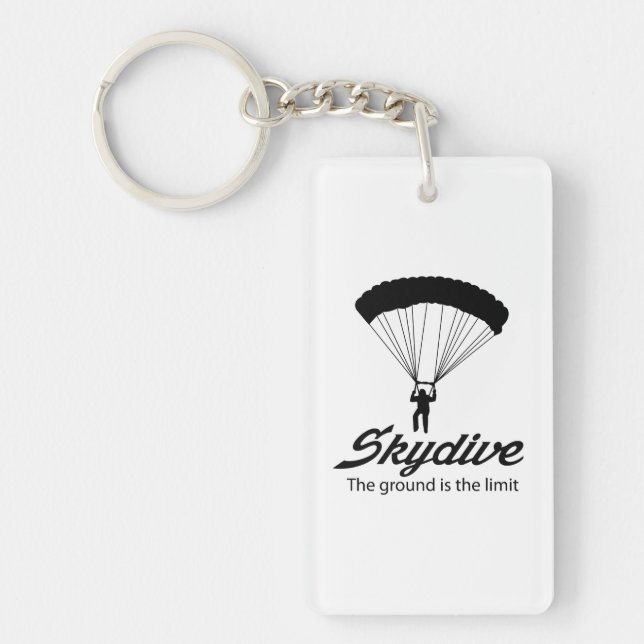 Skydive the Ground Is The Limit Key Ring (Front)