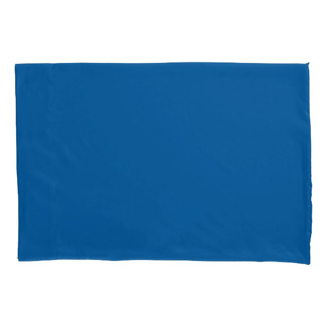 Skydiver Blue, Solid Colour Royal Blue Pillowcase (Front)