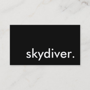 skydiver. business card