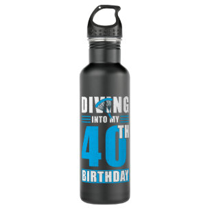 Skydiver Gift 40th Birthday 710 Ml Water Bottle