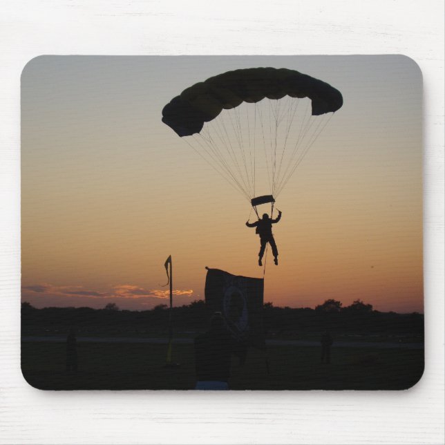 Skydiver Parachute at Sunset Sky Diver Mouse Mat (Front)