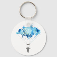 Skydiver, Parachute. Skydiving Sport. Parachuting