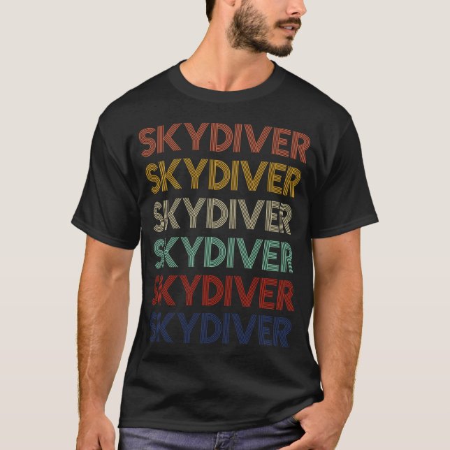 SKYDIVER Retro . SKYDIVER Vintage T-shirt (Front)