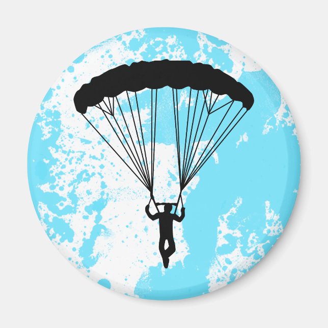 skydiver silhouette magnet (Front)