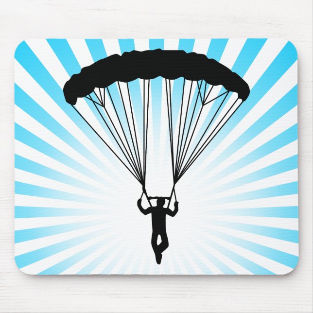 skydiver silhouette mouse mat (Front)