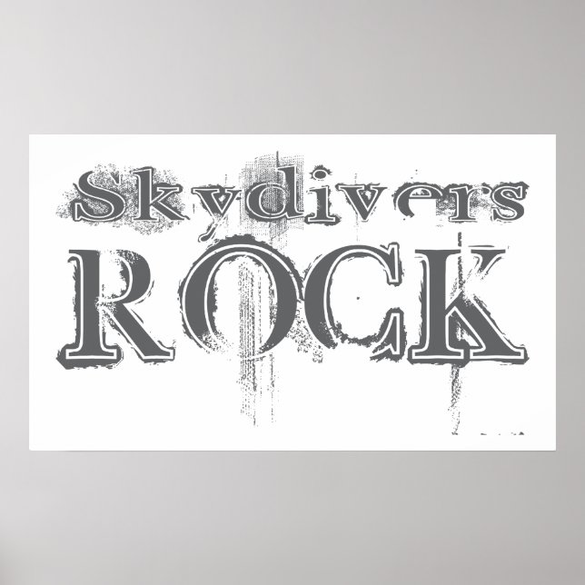 Skydivers Rock Poster (Front)