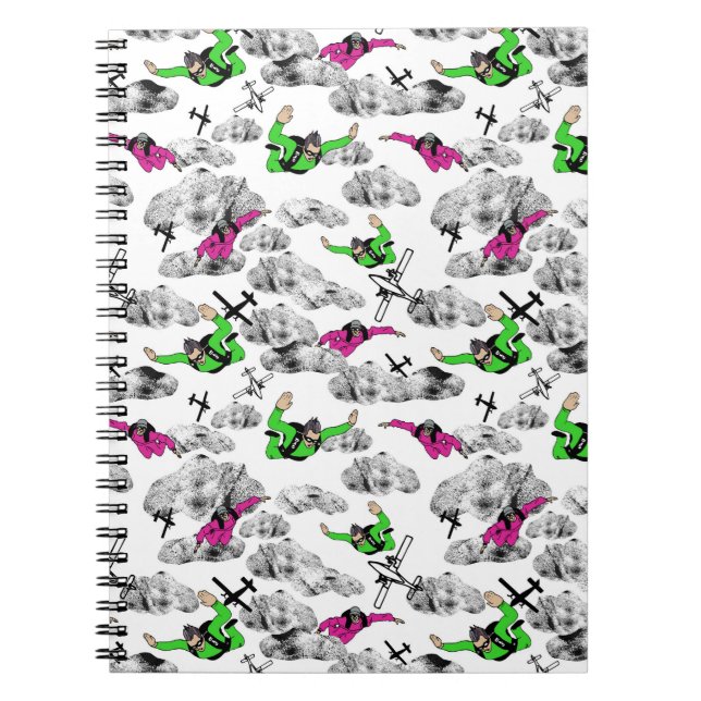 Skydivers Spiral  Notebook (Front)