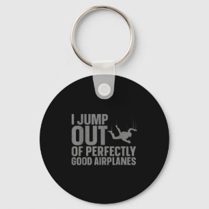 Skydiving Art For Men Women Parachuting Skydiver S Key Ring