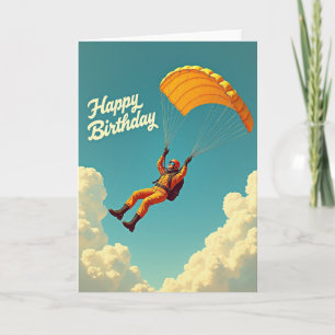 Skydiving Birthday Card