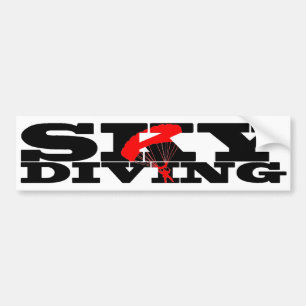 Skydiving Bumper Sticker