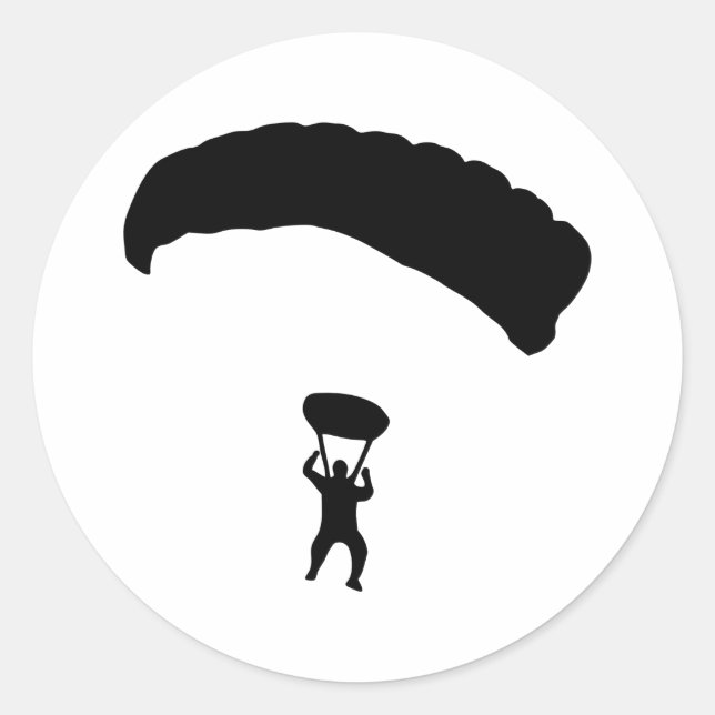 Skydiving Classic Round Sticker (Front)