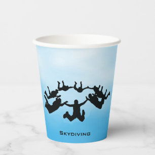 Skydiving Design Paper Cup