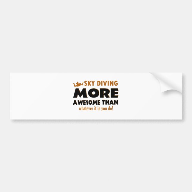 Skydiving designs bumper sticker (Front)
