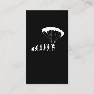 Skydiving Evolution Sport Hobby Paraglider Business Card