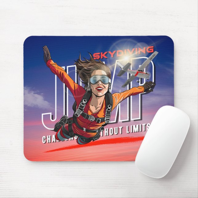  Skydiving-Feel Freedom Above Clouds | (Women) Mouse Mat (With Mouse)
