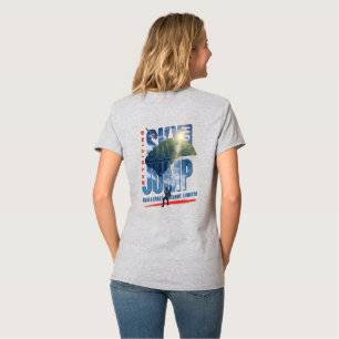 Skydiving-Feel Freedom Above Clouds Women V-Neck T-Shirt