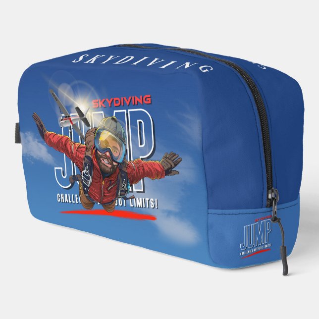  Skydiving-Feel Freedom Above the Clouds | Men Dopp Kit (Right Corner)