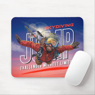 Skydiving-Feel Freedom Above the Clouds (Men) Mouse Mat
