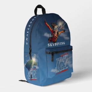 Skydiving-Feel Freedom Above the Clouds   Women Printed Backpack