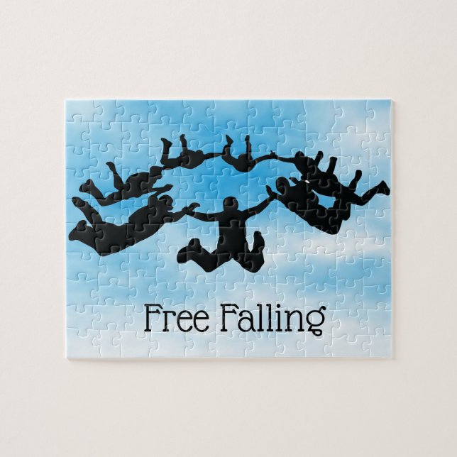 Skydiving Free Falling Design Jigsaw Puzzle (Horizontal)