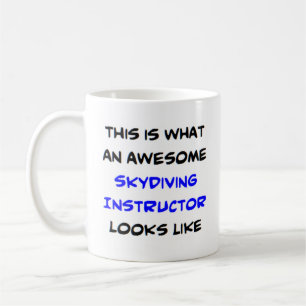 skydiving instructor, awesome coffee mug