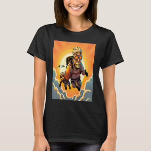 Skydiving Instructor Sunset Skydiving Dad T-Shirt