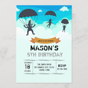 Skydiving invitation