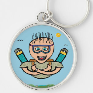 Skydiving Key Ring