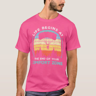 Skydiving - Life Begins At The End Of Your Comfort T-Shirt