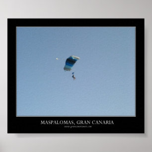 Skydiving Maspalomas, Gran Canaria Poster