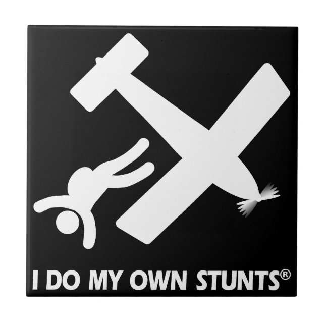 Skydiving My Own Stunts Tile (Front)