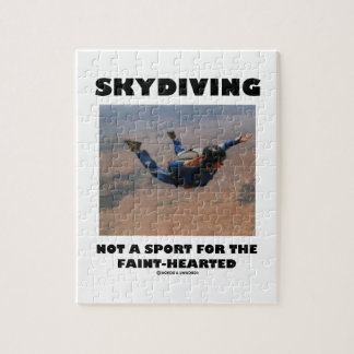 Skydiving Not A Sport For The Faint-Hearted Jigsaw Puzzle