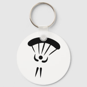 Skydiving parachute key ring