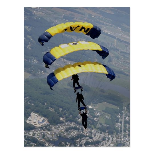 Skydiving Parachutes Postcard