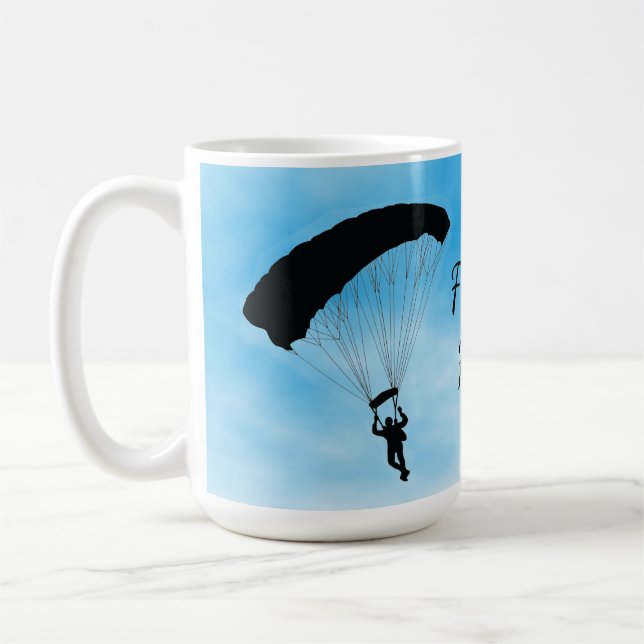 Skydiving Parachuting Design Mug (Left)