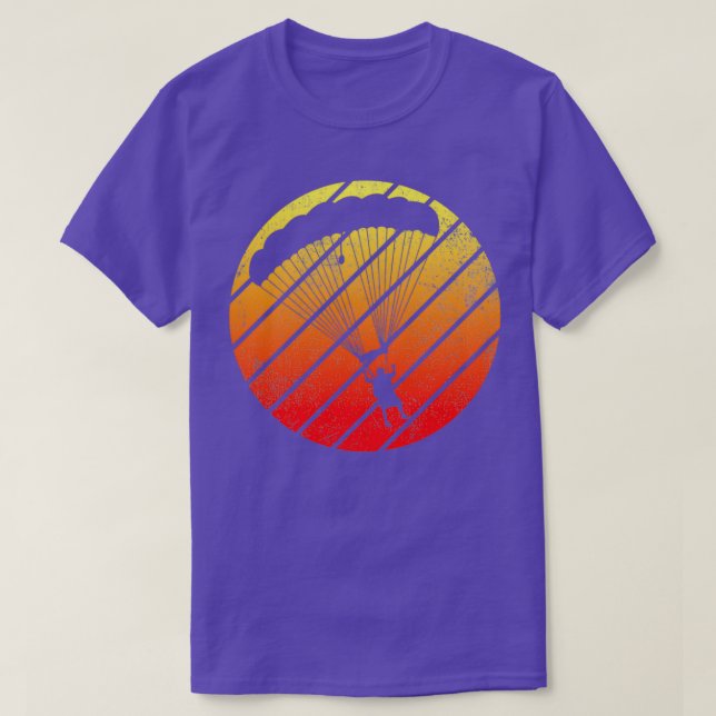 Skydiving Paragliding Parachuting T-Shirt (Design Front)