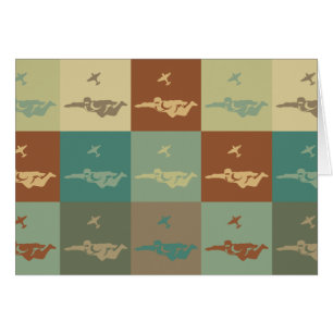 Skydiving Pop Art