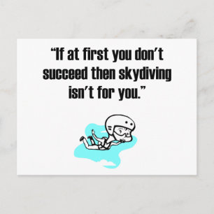 Skydiving Postcard
