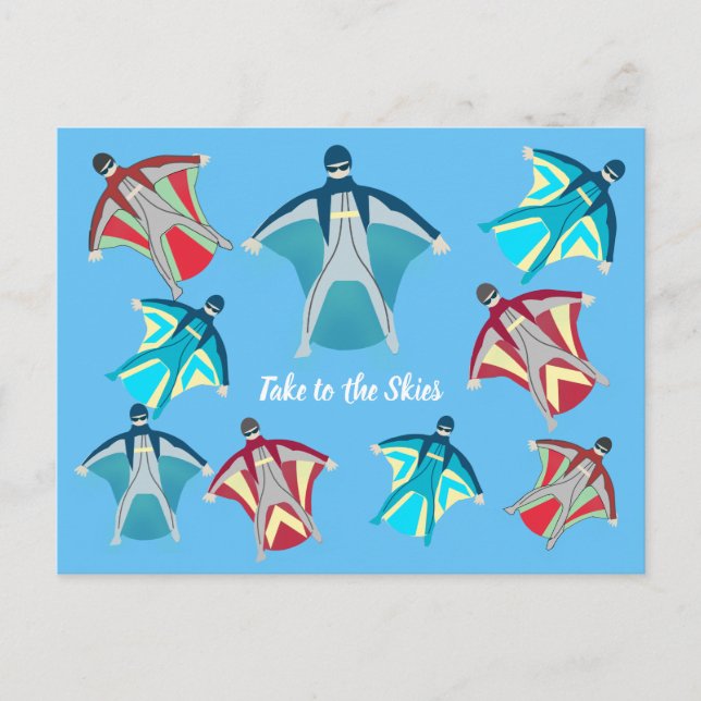 Skydiving Postcard (Front)