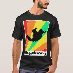 Skydiving Poster Fallschirmspringen T-Shirt