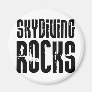 Skydiving Rocks Magnet