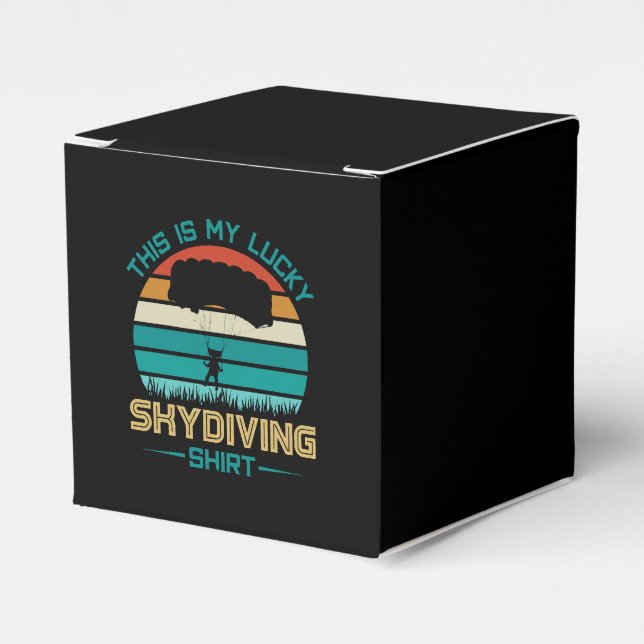 Skydiving School Portland Favour Box (Front Side)